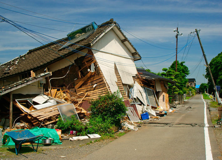 震災にも耐えたツーバイフォー住宅